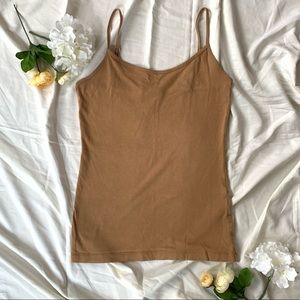 Simple Light Brown Forever 21 Tank Top